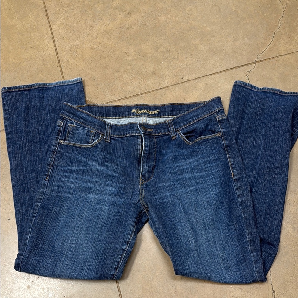 Blue Boot Cut Jeans